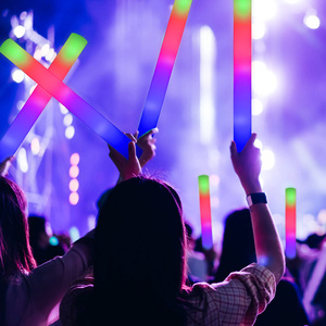 แท่งโฟมเรืองแสงหลากสีแบบขายส่ง แท่งไฟ LED สำหรับคอนเสิร์ต ของตกแต่งเรืองแสง แท่งไฟแฟลช - Product Image 3