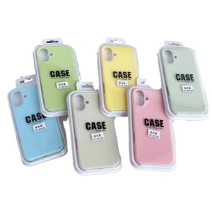 Coque de téléphone portable Jelly Liquid couleur unie gommage en Silicone pour <span class=keywords><strong>iPhone</strong></span> 16 15 <span class=keywords><strong>Pro</strong></span> Max 14 coque de téléphone à support antichute - Product Image 5