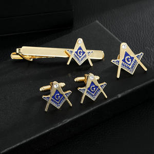 Fabricant <span class=keywords><strong>Pince</strong></span> à <span class=keywords><strong>cravate</strong></span> maçonnique et boutons de manchette en cuivre personnalisés pour hommes luxe - Product Image 4