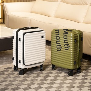Ensemble <span class=keywords><strong>de</strong></span> valises trolley grand format en ABS, à ouverture frontale, extensible, avec serrure TSA, roues multidirectionnelles et interface USB, pour le transport transfrontalier - Product Image 1