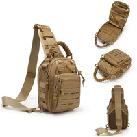 Sac bandoulière étanche découpé au laser, sac de poitrine tactique multifonctionnel pour sports de plein air et sécurité aquatique
