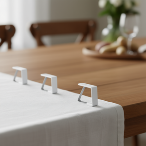 Clips para mantel, paquete de 4 abrazaderas metálicas para mantelería que se sujetan de forma segura - Product Image 3
