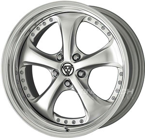 XINLAI Nuevas llantas de aleación de aluminio forjado de 2 piezas con cinco radios y borde profundo en color Gunmetal, de 17-22 pulgadas, 5x112, 5x114.3, 5x120 para alto rendimiento - Product Image 3