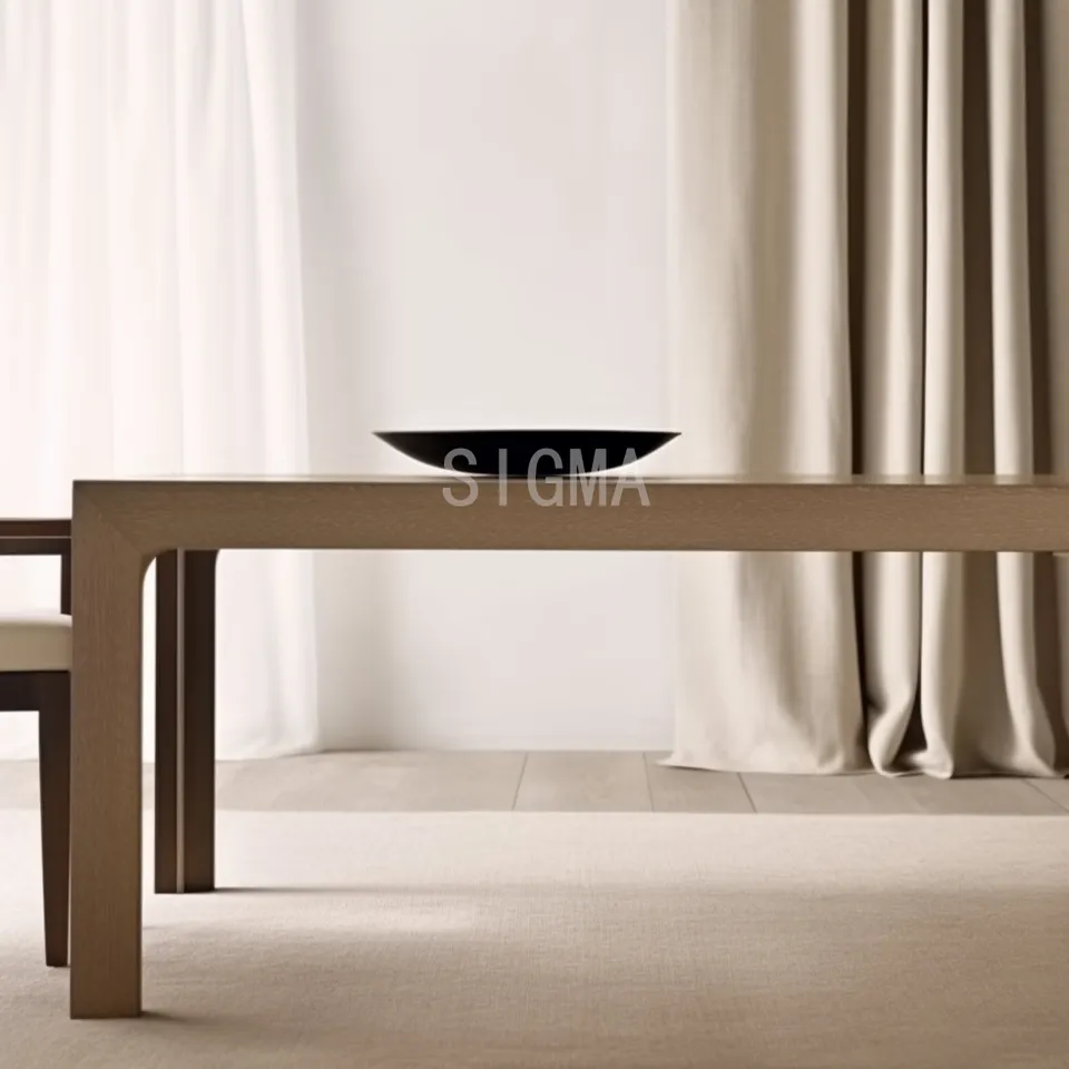 Modern Living Room Restaurant Table  Support Size Customization Wooden Table Set