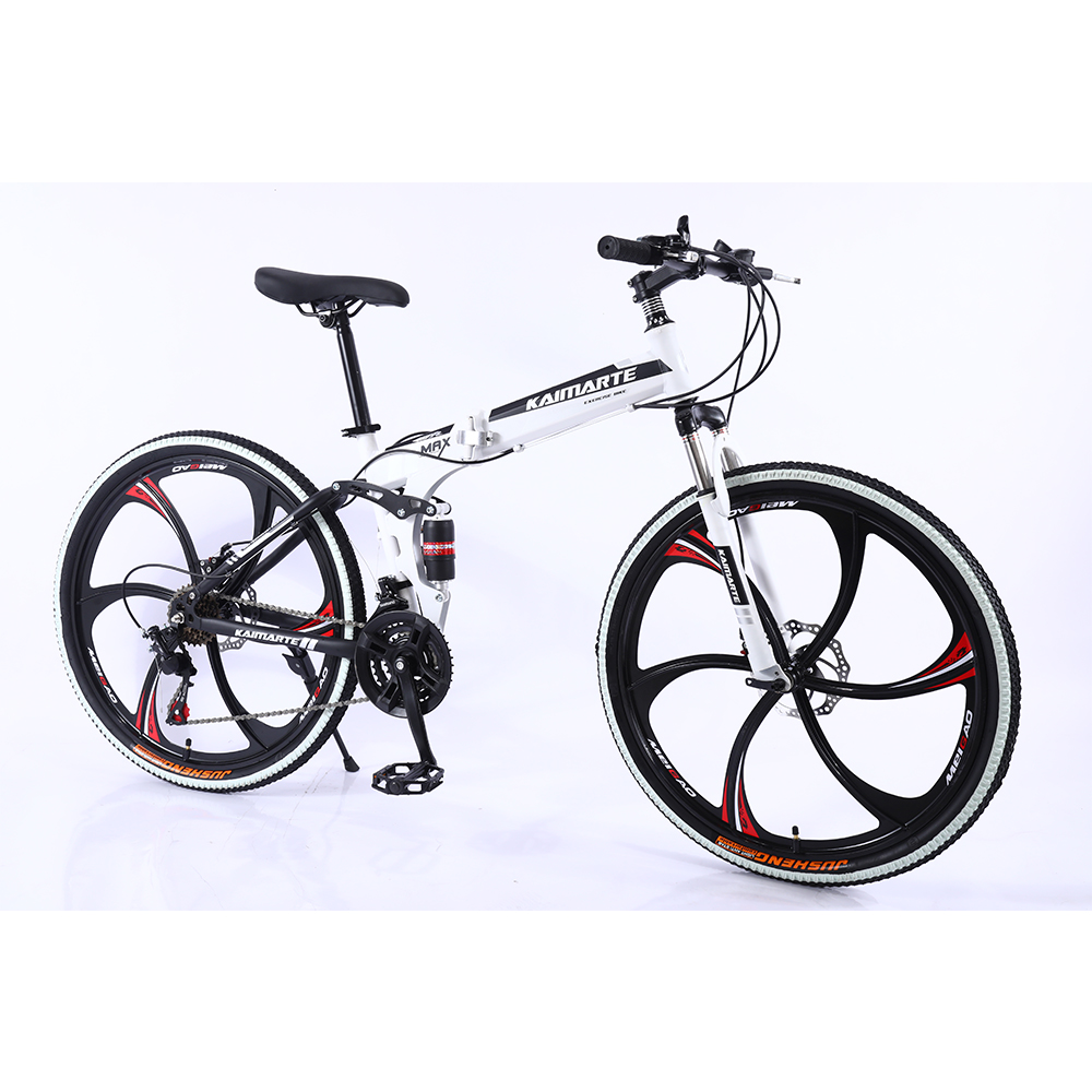 フルサスペンションマウンテンバイクMTB折りたたみ自転車26インチ21/24