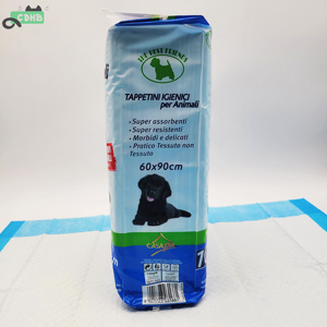 ผู้ผลิตปรับแต่งการพิมพ์แผ่นรองฝึกสัตว์เลี้ยงขนาดเล็ก 40x50 ซม. 5 ชั้น สีขาว แผ่นรองสุนัขแบบใช้แล้วทิ้ง ป้องกันการรั่วซึม แผ่นรองฉี่สัตว์เลี้ยง - Product Image 5