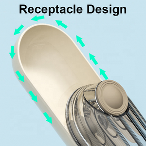 Dispenser Portatile per Acqua e Cibo per Animali Domestici, <span class=keywords><strong>Bottiglia</strong></span> con Apertura a Pressione per Viaggi, Escursioni e Campeggio - Product Image 3