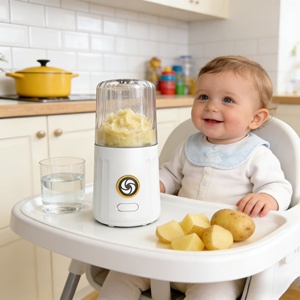 Procesador de Alimentos Portátil para Bebés de 260 ml, Licuadora para Smoothies, Picadora con 6 Cuchillas, a Prueba de Fugas, con Batería, Alimentación USB, Apto para Autocaravanas/Autos, Libre de BPA - Product Image 2