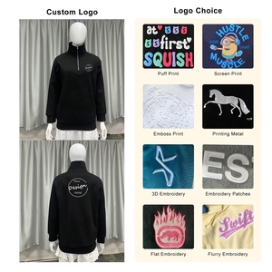 Produttore di cotone personalizzato 1/4 Zip <span class=keywords><strong>felpa</strong></span> <span class=keywords><strong>da</strong></span> <span class=keywords><strong>uomo</strong></span> all'ingrosso felpe con <span class=keywords><strong>cappuccio</strong></span> sportivo quarto di 1/4 con collo a Zip felpe <span class=keywords><strong>da</strong></span> Golf Pullover - Product Image 2