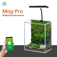 Lampu LED Pintar WEEK AQUA Mag-Pro RGB UVa Spektrum Penuh Kontrol APP untuk Pertumbuhan Tanaman Akuarium