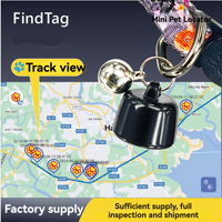 Porte-clés de haute qualité Mini traceur d'animaux de compagnie avec technologie Bluetooth et système de suivi de la localisation des oiseaux Localisateur d'animaux de compagnie