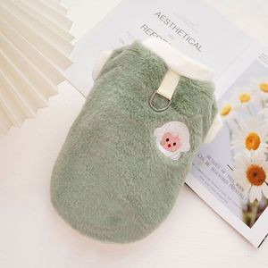 Pet <b>Cat</b> Dog Clothing Flannel Embroidery Thickened Warm Autumn Winter <b>Clothes</b> <b>For</b> Pets - Product Image 4