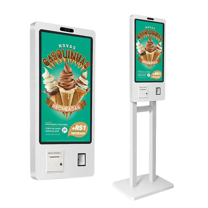 Tábuas de menu de alimentos rápidas, tábuas automáticas de preços do kiosk para encomenda de autoserviço para loja de café, loja de pizza