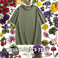 T-shirts personnalisés unisexes écologiques respirants en maille 50% coton 50% polyester, impression sérigraphique, manches courtes, haute qualité, pour hommes, vierges