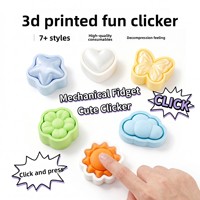 Custom 3D Printed Butterfly Keyboard Switch Clicker Keychain Fidget Press Stress Relief Pendant Plastic Key Chain