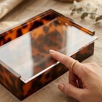 Boîte de rangement multi-couleurs pour Mahjong américain, motif coquille, en acrylique, capacité 166 jetons, design moderne et minimaliste, anti-poussière