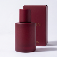 Vente en gros de flacons de parfum en verre de luxe vides avec boîte, 50 ml et 100 ml, avec bouchon magnétique rechargeable