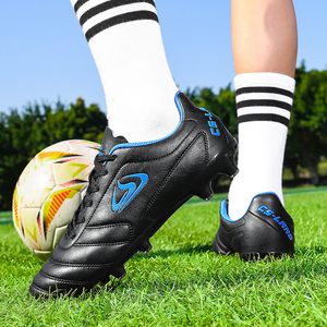 Chaussures de football unisexe en gros d'usine, crampons longs, crampons pour gazon artificiel en option, résistantes à l'usure, antidérapantes, respirantes, chaussures de sport de football - Product Image 5
