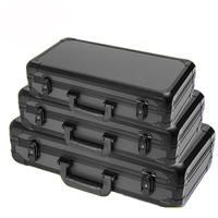 Boîte à outils porte-bonheur en alliage d'aluminium, valise de sécurité résistante aux chocs, boîtier pour caméra avec mousse prédécoupée
