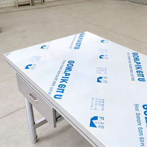 Table <span class=keywords><strong>de</strong></span> travail <span class=keywords><strong>de</strong></span> cuisine en acier inoxydable commercial pour la préparation des aliments au restaurant - Product Image 4