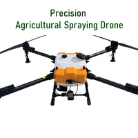 Pulvérisateur UAV en fibre de carbone de haute qualité avec système d'épandage, largeur de pulvérisation élevée, niveau de sécurité élevé pour la conservation des plantes, drones agricoles