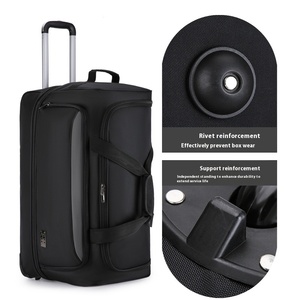 Foldable Expansion Travel Silent Trolley <b>Bag</b> Weekender Outdoor Car Trunk Cabin <b>Roller</b> <b>Bag</b> Spinner Suitcase Oxford Fashion - Product Image 4