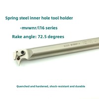 Porte-outil de tour CNC à trou intérieur de type AFDJ MVWNR/L, 72,5 degrés, en acier à ressort S25S/S32T-MVWNR16, OEM, haute efficacité, acier 65HRC
