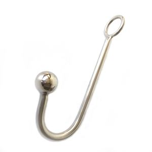 Gancho Anal <span class=keywords><strong>de</strong></span> Acero Inoxidable <span class=keywords><strong>de</strong></span> Alta Calidad con Orificio para Bolas, Tapón Anal Metálico, Juguetes Sexuales Anales, Productos para Adultos, Juguetes Sexuales - Product Image 2