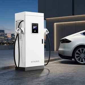 เครื่องชาร์จเร็ว DC แท่นชาร์จ EV 60 KW 120 KW เครื่องชาร์จแบบตั้งพื้น CCS chademo GB T ocpp IP54สำหรับลานจอดรถ - Product Image 3