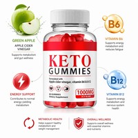 Gummies Keto Personnalisées OEM/ODM avec Vinaigre de Cidre de Pomme Vert et Brûleur de Graisse Cétone pour Adultes – Vitamines Minceur et Beauté