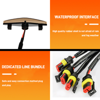 Nouveau lot de 4 feux de jour LED jaunes pour calandre et pare-chocs avant de voiture, pour véhicules tout-terrain Bronco