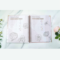 Organisateur de planification en spirale à impression personnalisée, carnet quotidien Happy Journal Book planificateur de mariage