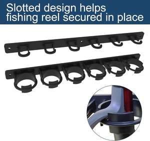 Support de <span class=keywords><strong>canne</strong></span> à pêche mural 6 cannes à pêche de stockage pour Garage mur plafond vertical <span class=keywords><strong>horizontal</strong></span> support organisateur B02 - Product Image 4