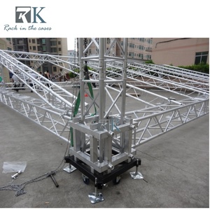 Wholesale Aluminum portable led display concert <b>stage</b> truss Riser <b>Platform</b> Lighting Truss spigot truss Roof - Product Image 3