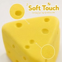 Jouet Squishy en PU en forme de fromage, à remontée lente, anti-stress, à presser, pour enfants et adultes