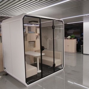Jardín DE TRABAJO DE HOTEL DE PRIVACIDAD móvil, cabina de reunión de Oficina insonorizada prefabricada interior - Product Image 6