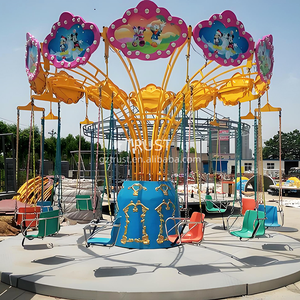 Kích thước đầy đủ đồng tiền hoạt động <span class=keywords><strong>Kiddie</strong></span> giáng sinh Carousel phim hoạt hình bay Ghế đi xe đồ chơi - Product Image 5