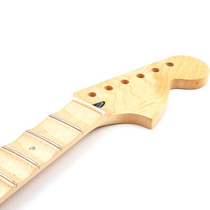 Big Head Full Festoneado Guitarra Cuello 22 Trastes 25.5in Diapasón de arce para ST Guitarra eléctrica Brillo - Product Image 6