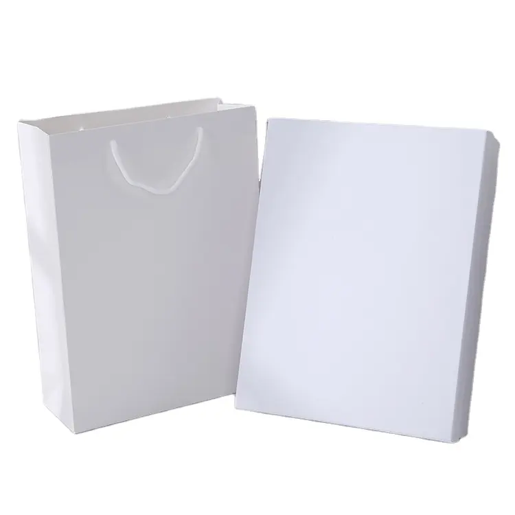 Yc90520 dikdörtgen saf beyaz hediye kutusu cennet ve toprak örtüsü hediye ambalaj kutusu büyük hediye özel logolu kutu