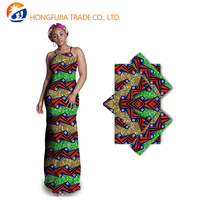 Kain Batik Afrika Warna Desain Baru Calico Chitenge Kente Organza Anti-statis Katun Berat Sedang Ukuran 6