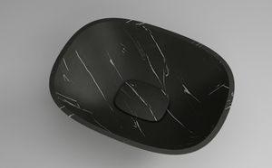 Made in Chinese Solid Surface Factory Wholesale Price Matte Black Resin Gel-<strong>coat</strong> Basin <strong>for</strong> Bathroom - Product Image 3