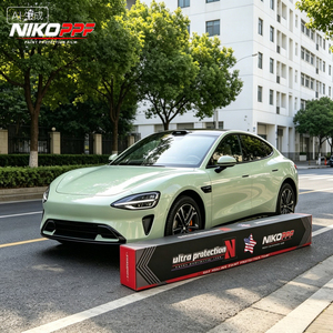 ฟิล์ม NIKO TPU ฟิล์มกันรอยแบบซ่อมแซมตัวเองได้ ฟิล์มหุ้มรถยนต์ทั้งคัน เงาสูง เปลี่ยนสีได้ ป้องกันรังสียูวีและอินฟราเรด รับประกัน 8 ปี - Product Image 1