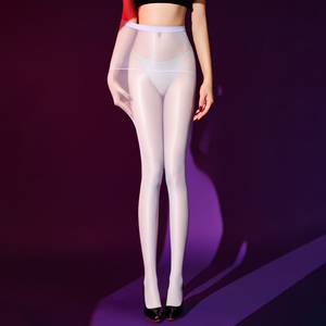 Collants Aurora transparents, taille haute, brillants, haute élasticité, ultra-fins, soyeux, sexy, séduisants, entrejambe ouvert, <span class=keywords><strong>combinaison</strong></span> pour hommes et femmes - Product Image 2