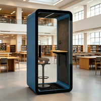 Cabine Acoustique Modulaire Portable Moderne pour Enregistrement Vocal et Bureau, Idéale pour Hôtels et Bureaux