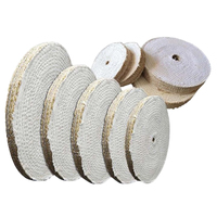 Disque de polissage industriel robuste en chanvre, sisal et coton, de 4 à 14 pouces, pour le polissage de l'acier inoxydable et des métaux