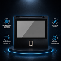 Tablette de signature numérique 7 pouces avec scanner d'empreintes digitales USB, stylet passif EMR pour ordinateur portable et de bureau Windows/Linux