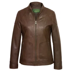 2023 dernière conception de qualité supérieure femmes Bomber veste en cuir respirant coton rempli en gros disponible en vrac fini - Product Image 1