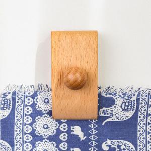 Wood Tapestry and Quilt Hanger with Wood Closet Tidying Includes Selfadhesive Pads and Mounting Screws for Wardrobe Organization - Product Image 3