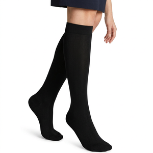 Chaussettes de compression de haute qualité pour femmes, hommes et jeunes, chaussettes mi-hautes tricotées, solides, à séchage rapide, antidérapantes, chaussettes de sport - Product Image 4