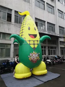Store Advertising Giant Inflatable Corn Vegetable Balloon with Brand Logo
